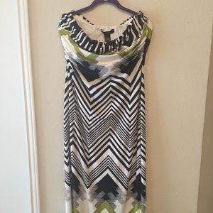Strapless maxi dress